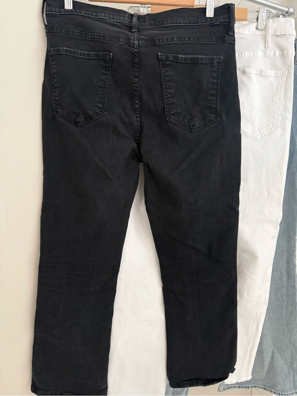 Mother the insider crop not guilty black jeans 33